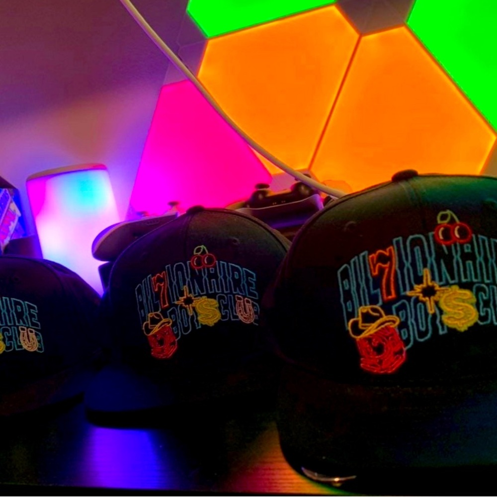 Black BBC billionaire boys club hat. BB SLEVEN in Black